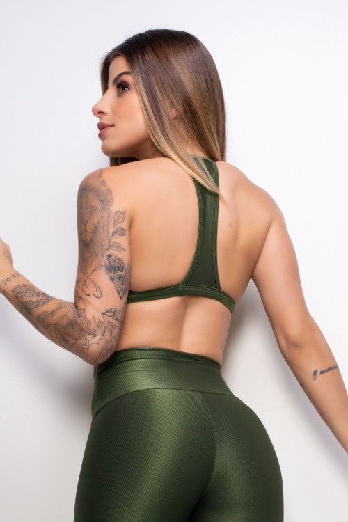 Top Fitness Essence croco decotado