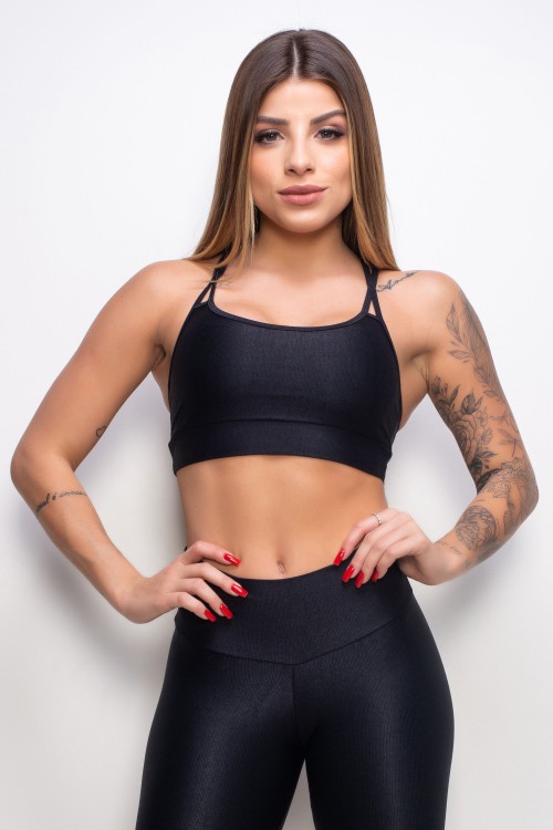 Top Fitness Essence black com tiras