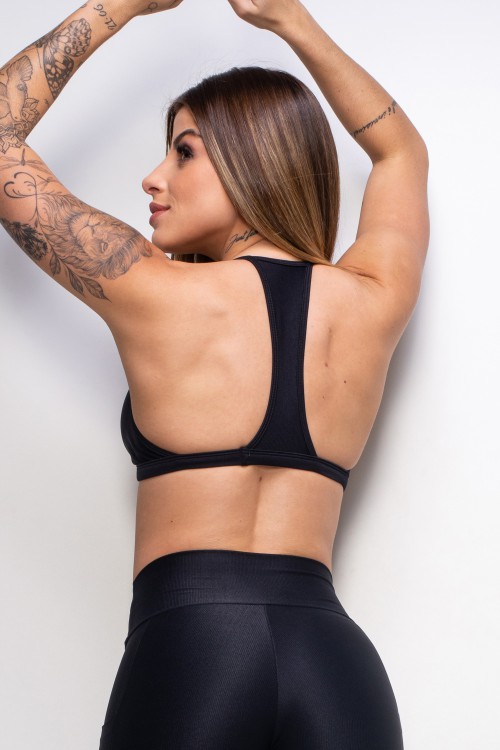 Top Fitness Essence black decotado