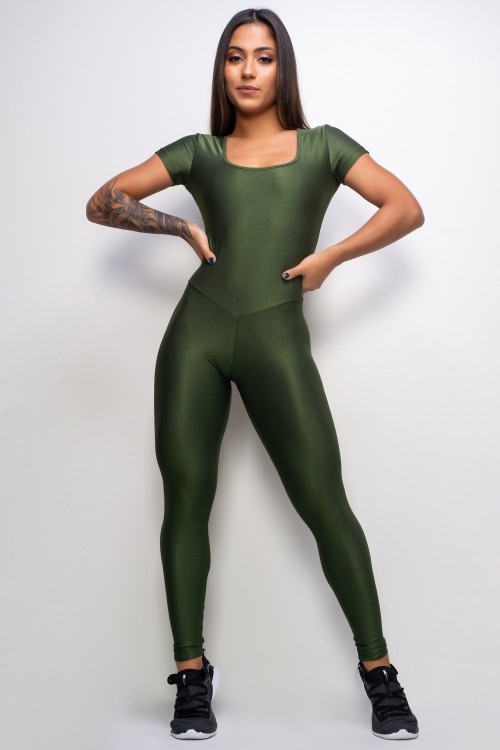 Macacão Fitness Essence croco