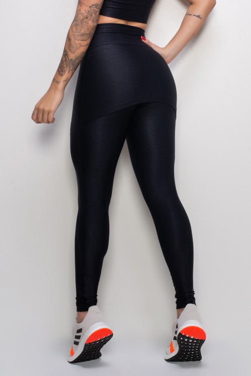 Calça Legging Essence black com tapa bumbum