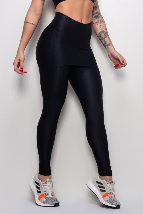 Calça Legging Essence black com tapa bumbum