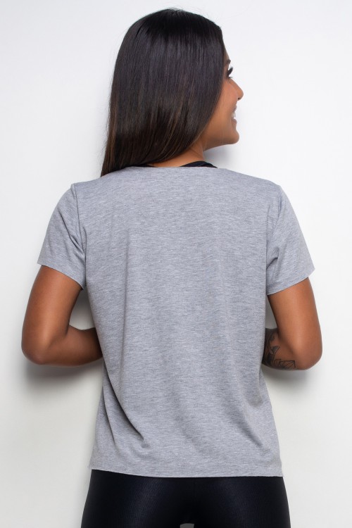 Blusa Fitness Soulfitness cinza by Felipe Guga