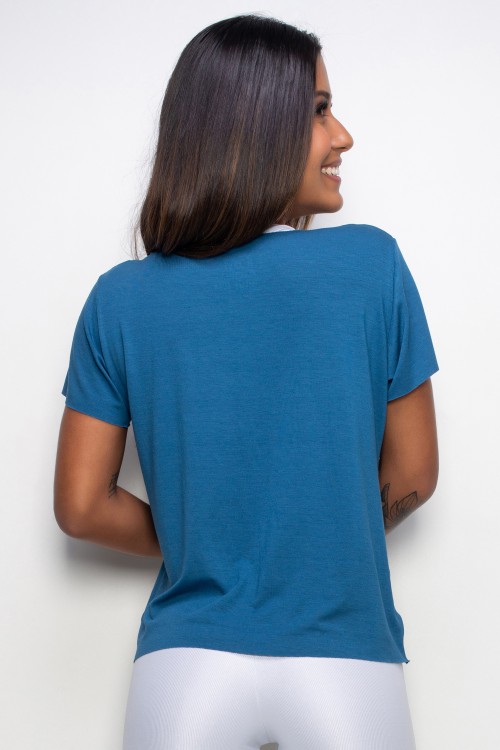 Blusa Fitness Soulfitness azul by Felipe Guga