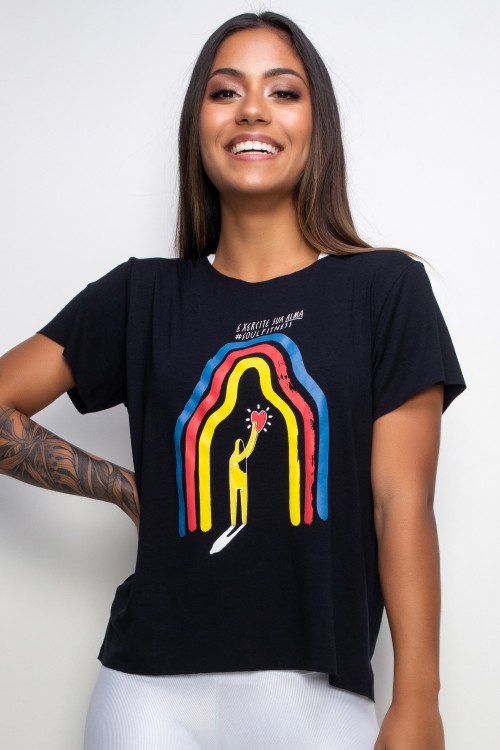 Blusa Fitness Soulfitness preta by Felipe Guga