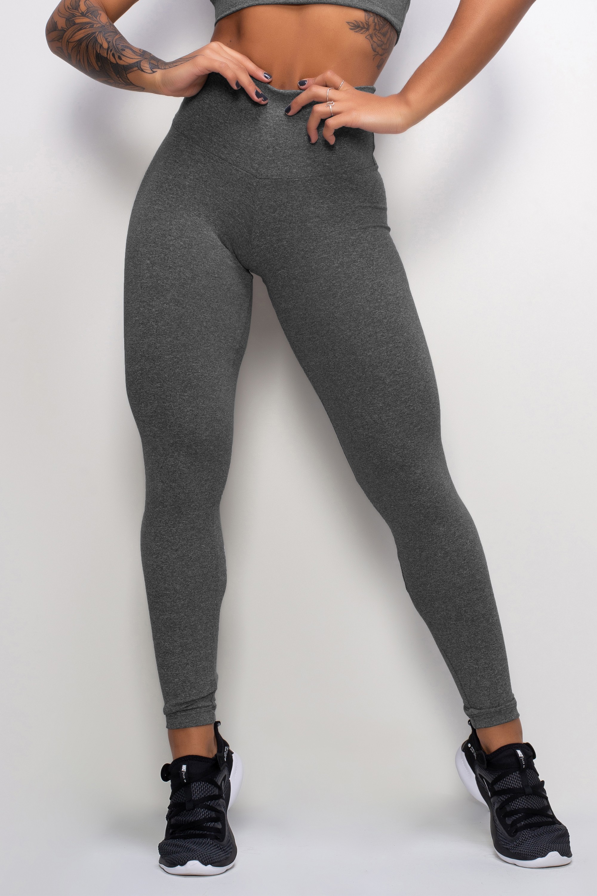 calça legging mescla