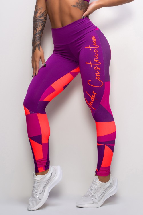 Calça Legging Roxa Under Construction