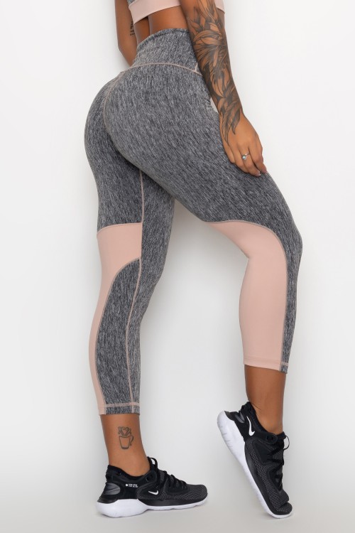 Calça Legging Midi Dupla Face Hunter Nude
