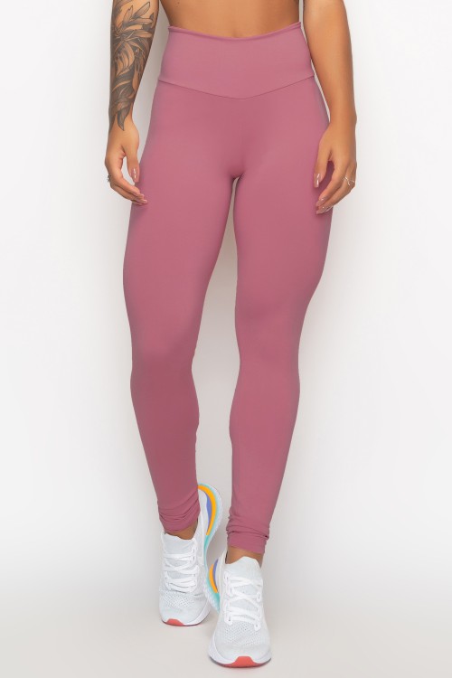 Calça Legging Fitness Básica Roxa