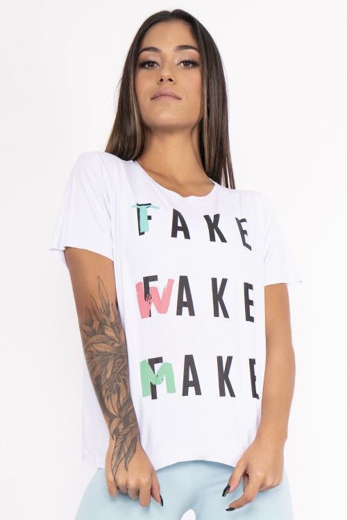 Blusa Fitness Wake branca