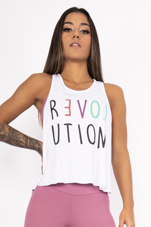 Regata Fitness Love branca
