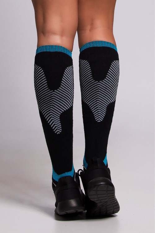 Meia Crossfit performance azul