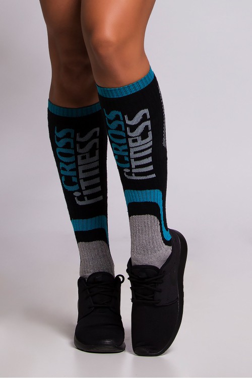 Meia Crossfit performance azul