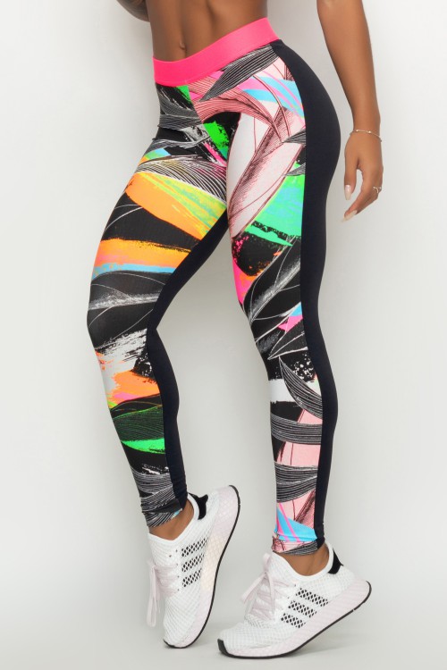 Calça Legging Estampada Ibiza Neon