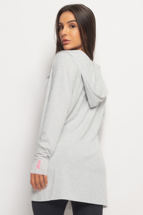 Cardigan Canelado Organic mescla