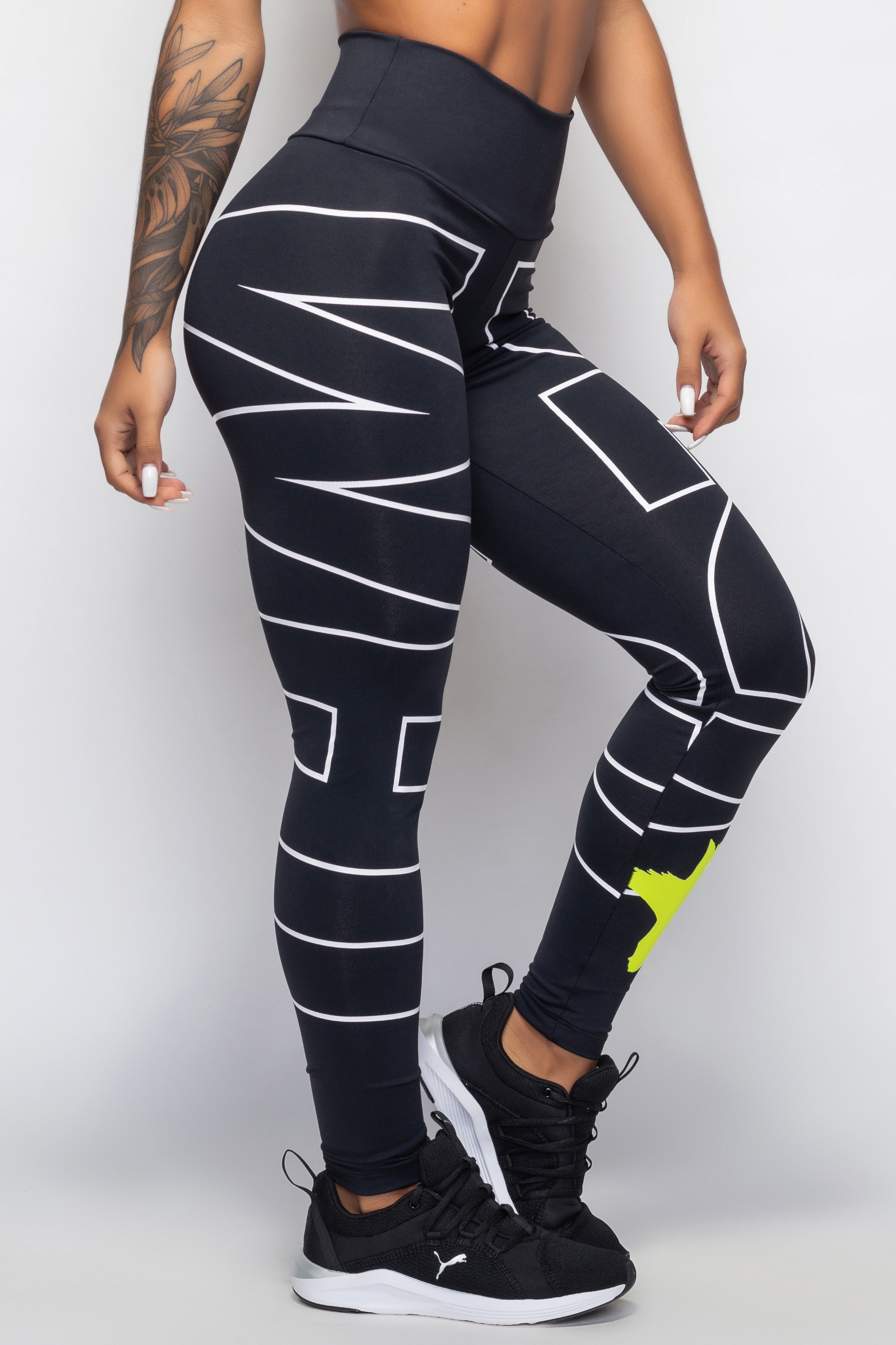 Calça Legging Black White