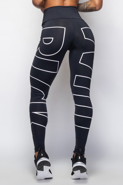 Calça Legging Black White