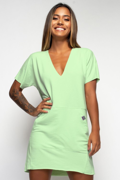 Vestido Angê Athleisure menta