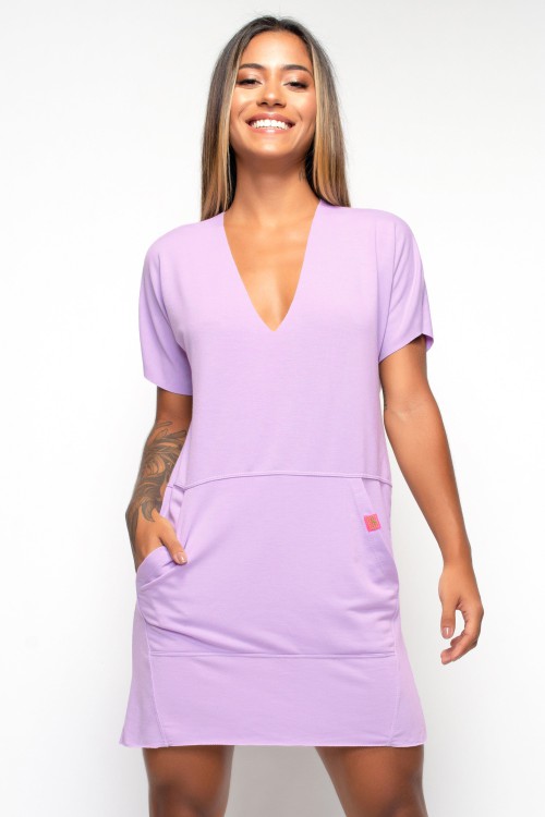 Vestido Angê Athleisure lilás
