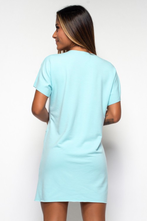 Vestido Angê Athleisure sky
