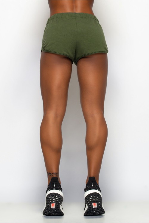 Short Básico Angê Athleisure verde militar