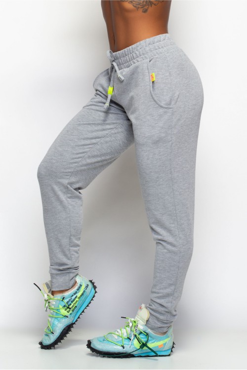 Calça Básica com bolso Angê Athleisure mescla