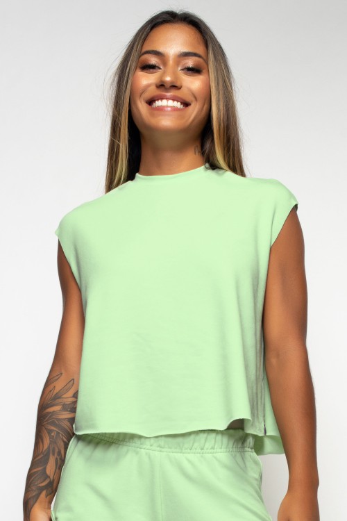 Regata Muscle Tee Angê Athleisure menta