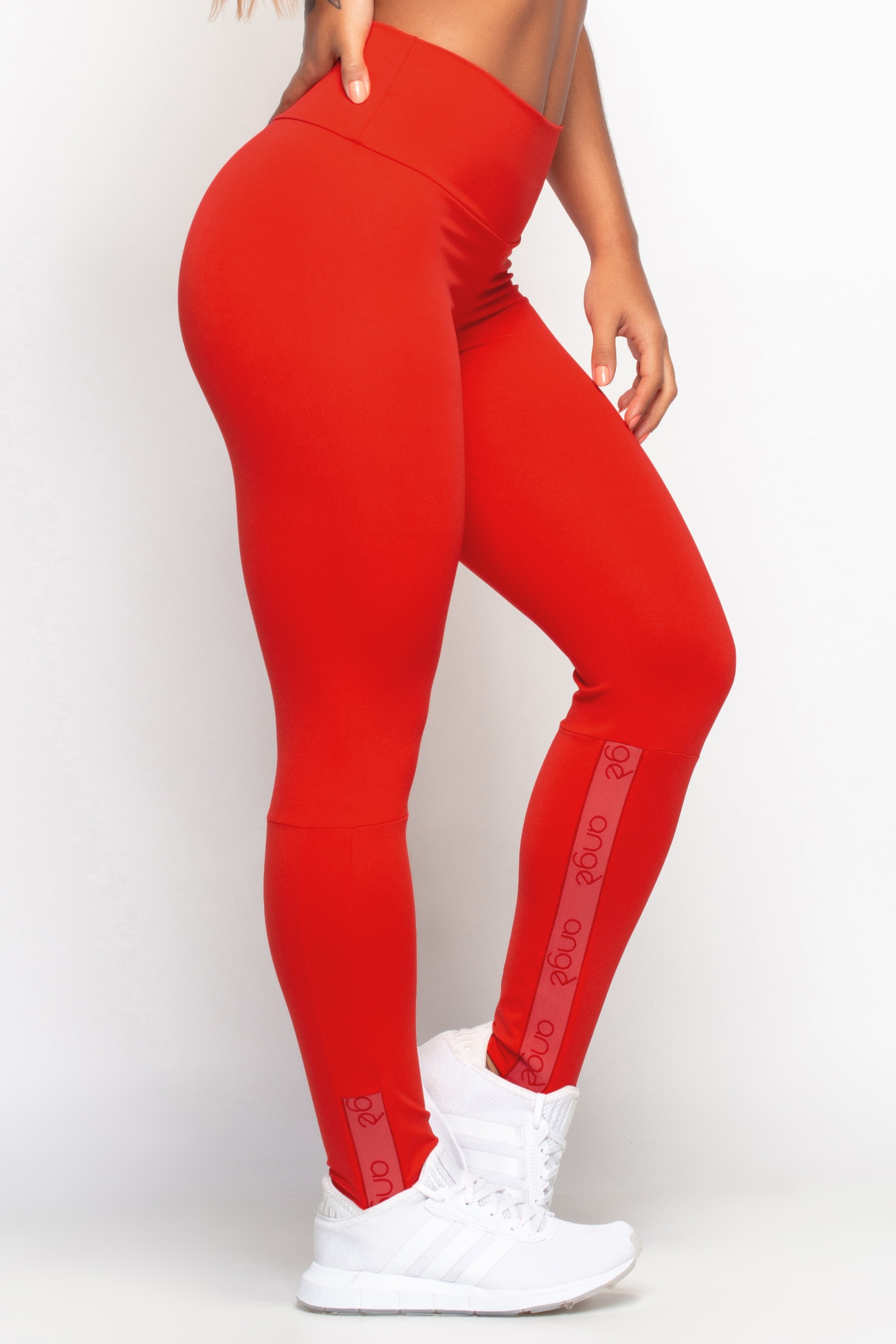 Calça legging best sale vermelha