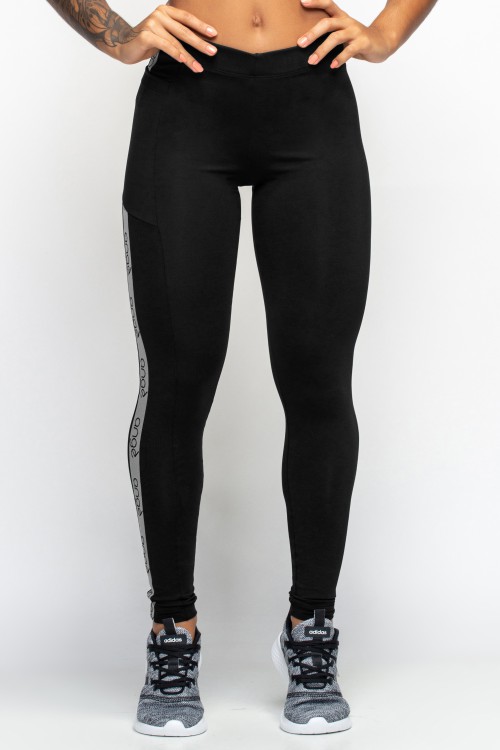 Calça Legging Preta com Bolso Power