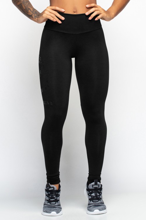 Calça Legging Preta Trouble