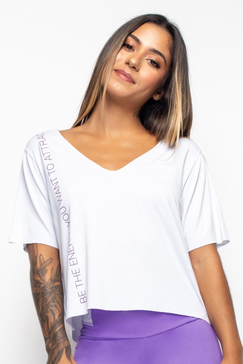 Blusa branca Attract