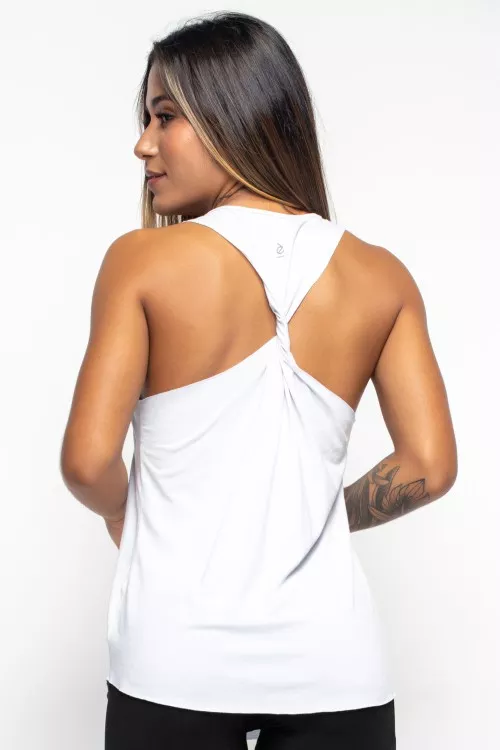 Regata branca Twisted