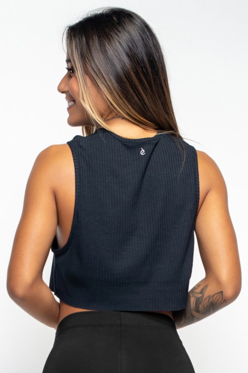 Regata Cropped preta Cool