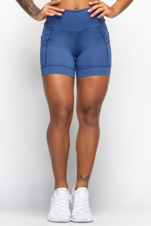 Bermuda Azul com Bolso Freedom