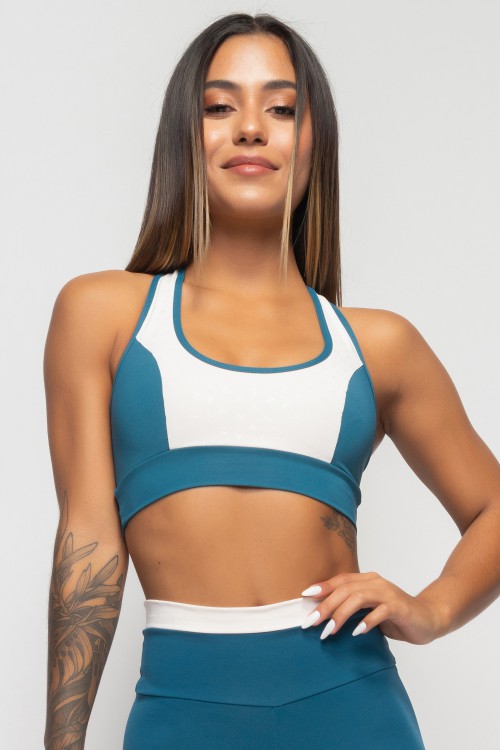 Top Azul Orgânica