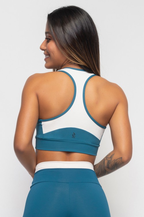 Top Azul Orgânica