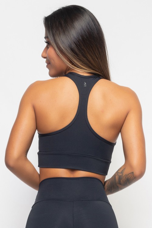Top Preto Nadador