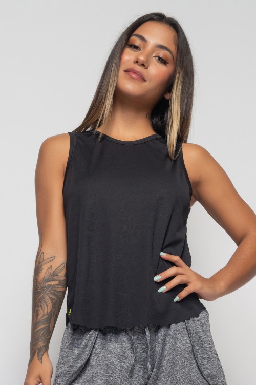 Regata Preta Dry Fit Runner