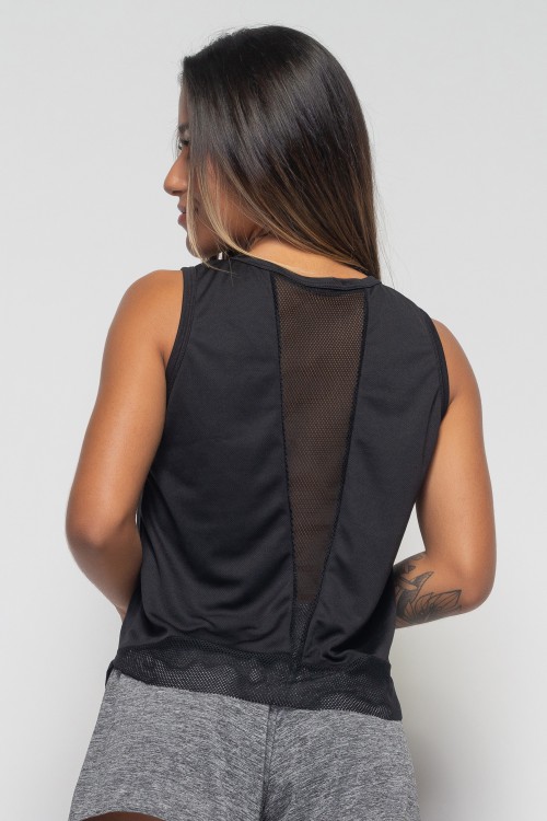 Regata Preta Dry Fit Runner