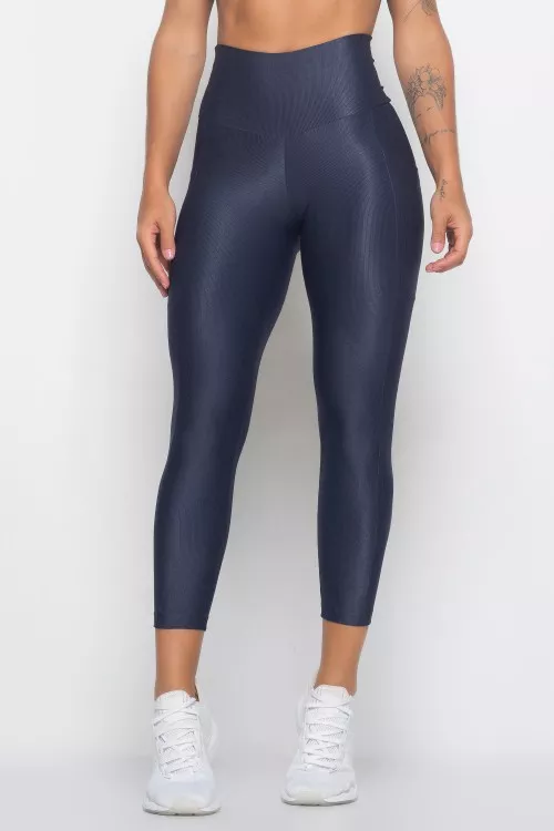 Calça Legging Grafite Midi com bolso Essence