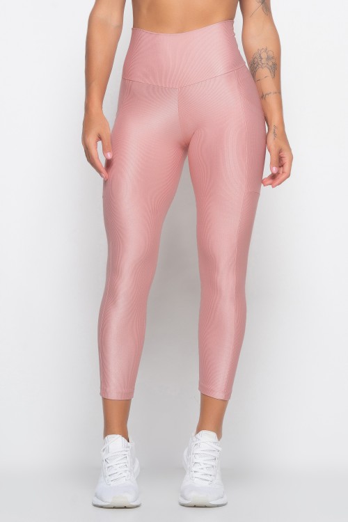 Calça Legging Rosê Midi com bolso Essence