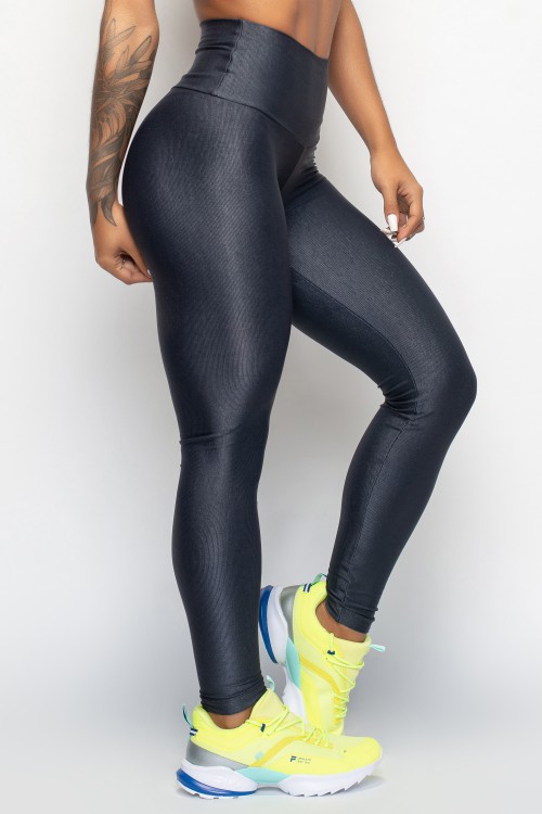 Calça Legging Grafite com cintura alta Essence