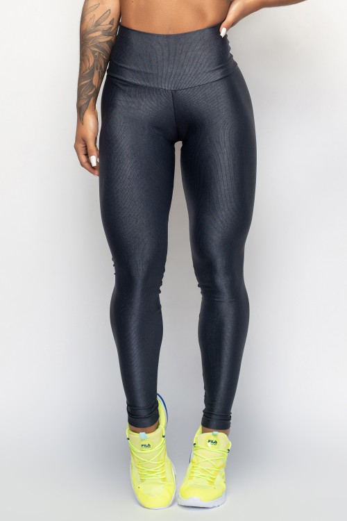 Calça Legging Grafite com cintura alta Essence