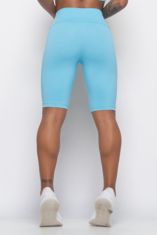 Bermuda Ciclista Azul Claro