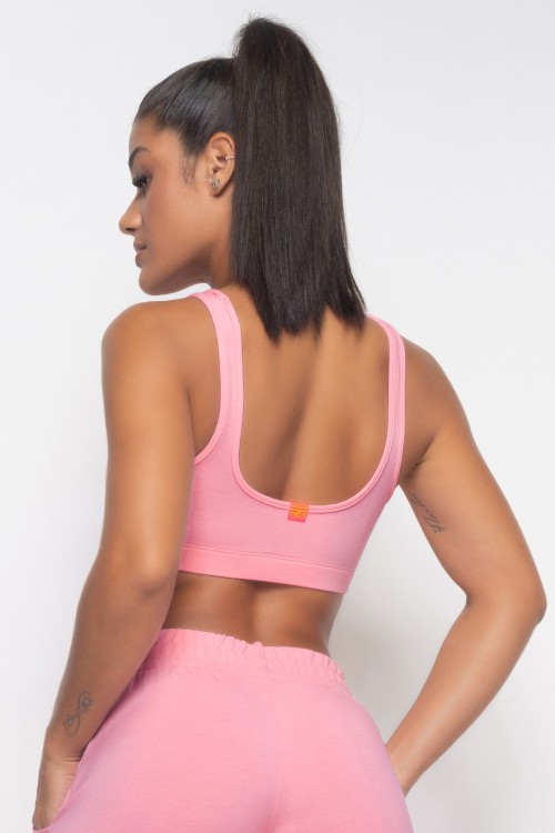 Top Rosa Candy Angê Athleisure