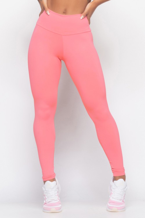 Calça Legging Rosa Básica