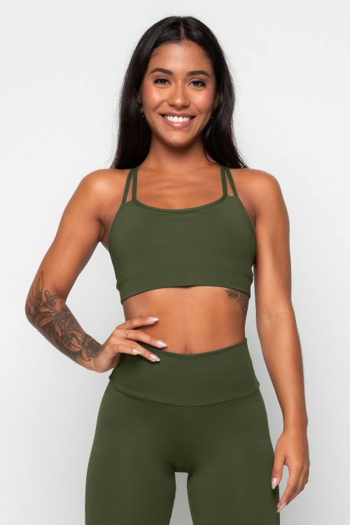 Top Verde Militar Básico