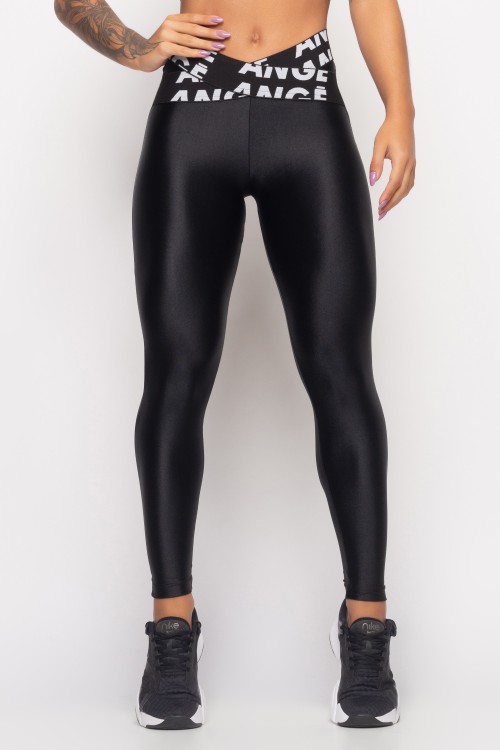 Calça Legging Preta com brilho Glow Up