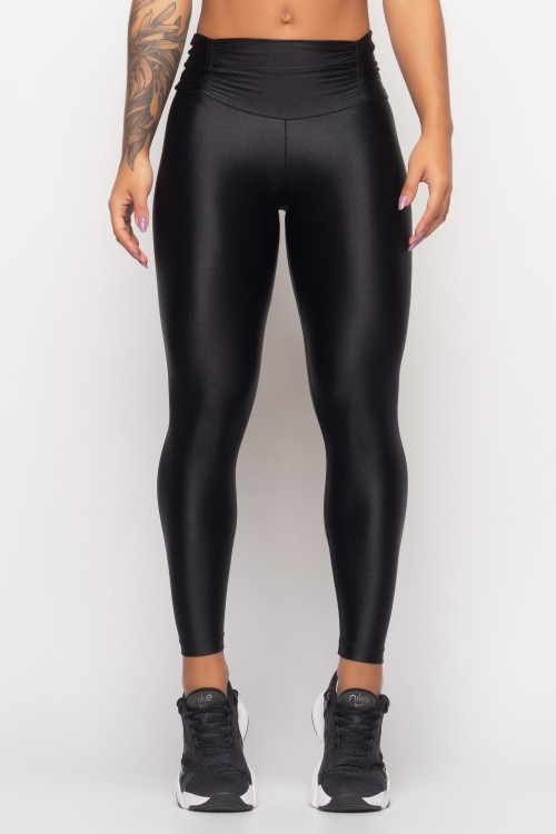 Calça Legging Grafite com brilho Motivation