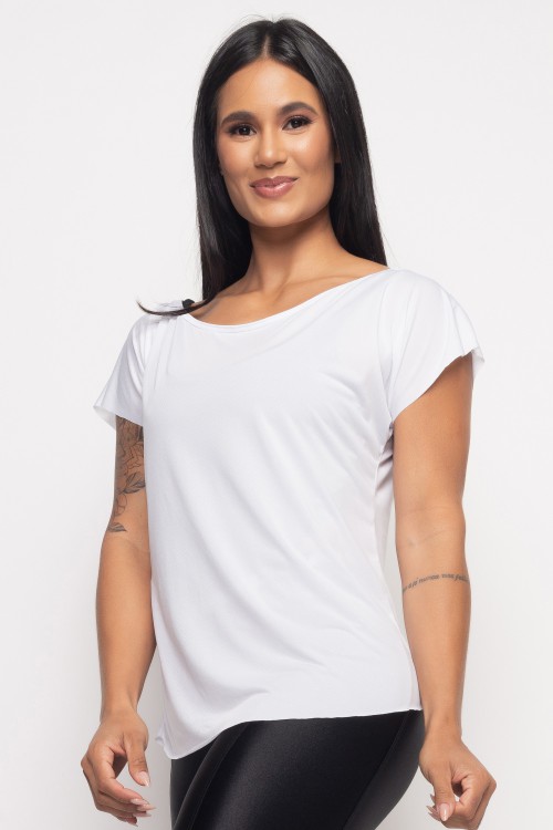 Blusa Branca Dry Fit Sunshine